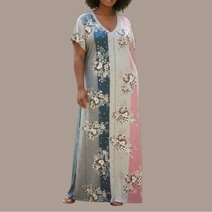 156. NORACORA Floral Maxi Dress - Size XXL